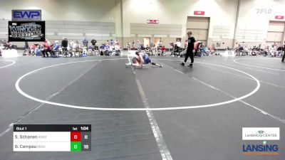 101 lbs Rr Rnd 1 - Sterling Schanen, Askren Wrestling Academy - (B) vs Brody Compau, Michigan Premier WC - (A)