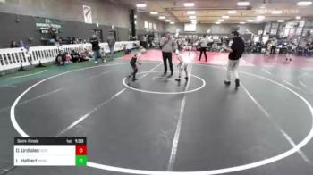 77 lbs Semifinal - Dominick Urdiales, Gering WC vs Levi Halbert, Nebraska Boyz