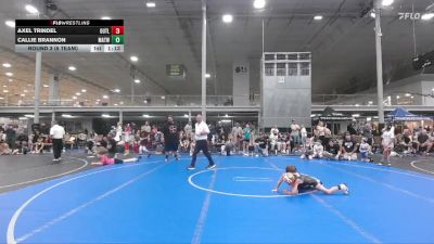 48 lbs Round 3 (6 Team) - Callie Brannon, Mat Assassins White vs Axel Trindel, Outlaws K-6