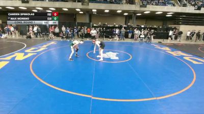 132 lbs Cons. Round 1 - Max Moreno, St. Bede vs Camden Spiniolas, Woodstock (Marian Central Catholic)