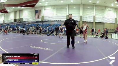 170 lbs 1st Place Match - Cameron Adams, MI vs Matthew Jens, IL