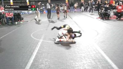 55 lbs Consi Of 8 #2 - Jaxon Churchill, Red Nose vs Nico Zitto, Dragon Rtc