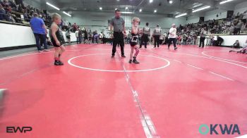 55 lbs Quarterfinal - Tucker Korb, Vinita Kids Wrestling vs Phoebe Roach, Grove Takedown Club