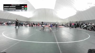 125 lbs Champ. Round 1 - Garrett Johnson, Unattached Glenville State vs Simon Dominguez, Grand Valley State