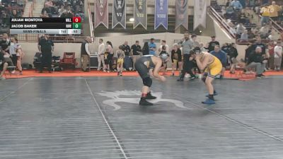 120_B lbs Semifinal - Julian Montoya, Williamsport vs Jacob Baker, River Valley