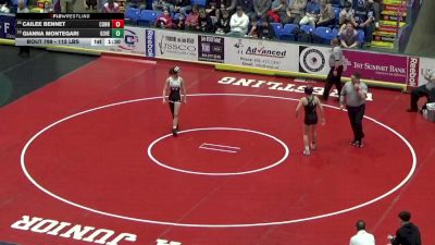 112 lbs Round Of 16 - Cailee Bennet, Conneaut vs Gianna Montegari, Governor Mifflin