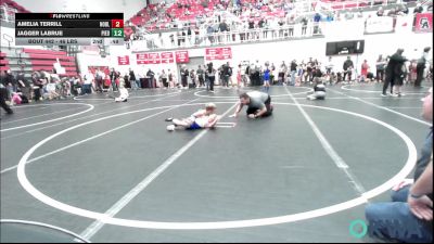 46 lbs Quarterfinal - Brooks Young, Stroud Youth Wrestling Club vs Koen Goodin, Cowboy Wrestling Club