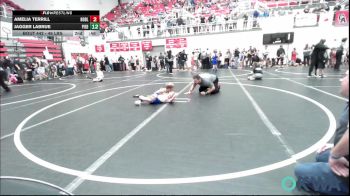 46 lbs Quarterfinal - Brooks Young, Stroud Youth Wrestling Club vs Koen Goodin, Cowboy Wrestling Club