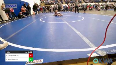 51 lbs Rr Rnd 1 - Emma Campbell, Claremore Wrestling Club vs Paris Wellman, Viking Wrestling Club