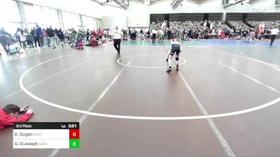 74-J2 lbs 3rd Place - Gavin Dugan, Souderton Youth Wrestling vs Geno DiJoseph, Seagull Wrestling Club