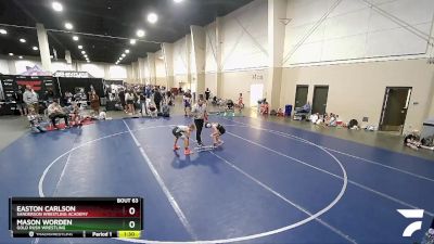 80 lbs Round 2 - Easton Carlson, Sanderson Wrestling Academy vs Mason Worden, Gold Rush Wrestling