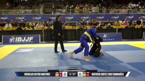 Nicholas Hector Martinez vs Matheus Cortez Cruz Guimarães 2026 Pan Kids Jiu-Jitsu IBJJF Championship