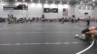 126 lbs Round 2 (4 Team) - Seamus Brannigan, South Side WC Black vs Coltyn Masse, Dirty Den Wrestling