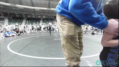43 lbs Quarterfinal - Greyson Waag, Keystone Kids Wrestling Club vs Hank Shattuck, Harrah Little League Wrestling