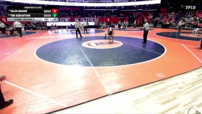 2A 126 lbs Cons. Round 2 - Tim Sebastian, Geneseo vs Talin Baker, Champaign (Central)