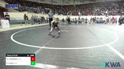 49 lbs Consi Of 16 #2 - Gauge Littlefield, Coweta Tiger Wrestling vs Creed Long, Marlow Outlaws
