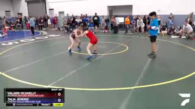 106 lbs Round 2 - Talia Jenkins, Chugach Eagles Wrestling Club vs Valarie McAnelly, Soldotna Whalers Wrestling Club