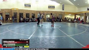 122 lbs Round 3 - Ayla Stevenson, Franklin Wrestling Club vs Naima Ghaffar, Northwood Wrestling Club