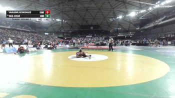 Girls 3A 140 lbs Champ. Round 2 - Jaslene Gonzalez, Kennewick (Girls) vs Mia Cruz, Edmonds-Woodway (Girls)