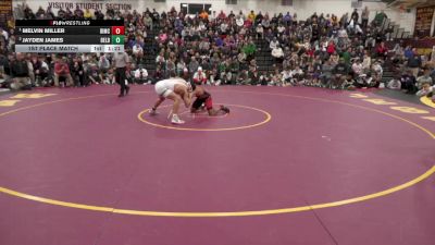 165 lbs 1st Place Match - Melvin Miller, Bishop McCort vs Jayden James, Delbarton