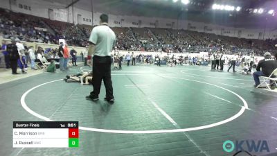 105 lbs Quarterfinal - Cage Morrison, Spiro Bulldog Wrestling vs Jaxson Russell, Salina Wrestling Club