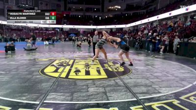 190 lbs Quarterfinal - Ella Elordi, Eagle vs Rosalyn Martinez, Caldwell