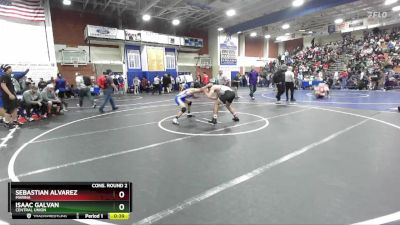 150 lbs Cons. Round 2 - Sebastian Alvarez, Marina vs Isaac Galvan, Central Union