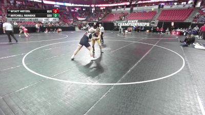 215 lbs Cons. Quarters - Wyatt Wetzel, Weyauwega-Fremont vs Mitchell Reineke, Cadott