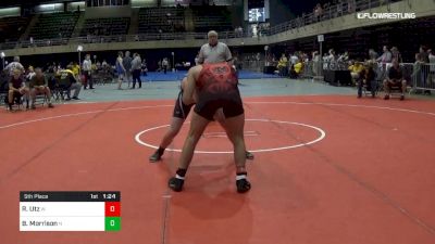 189 lbs 5th Place - RJ Utz, W vs Brad Morrison, N