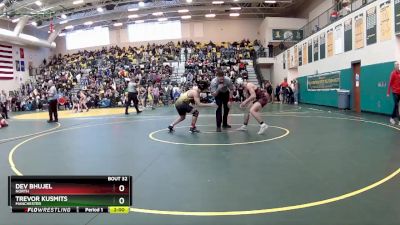 132 lbs Champ. Round 1 - Dev Bhujel, NORTH vs Trevor Kusmits, MANCHESTER