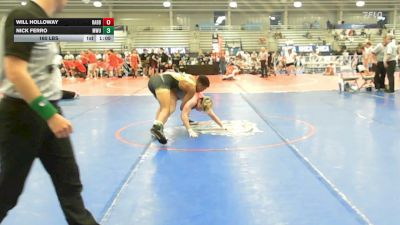 160 lbs Rr Rnd 3 - Will Holloway, Rabbit Wrestling Club - HSB vs Nick Ferro, MetroWest United Young Bucks - HSB