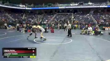 4 lbs Quarterfinal - Cooper Ogden, Pinecrest vs Drew Pepin, Northwest Guilford