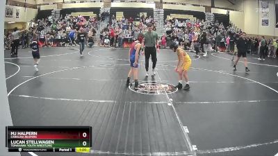 66 lbs Quarterfinal - Mj Halpern, Carolina Reapers vs Lucan Stellwagen, Tomahawk Youth Wrestling