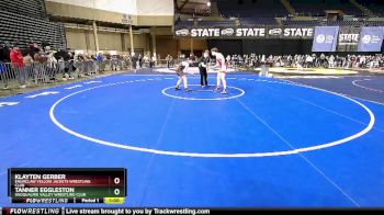 120 lbs Quarterfinal - Tanner Eggleston, Snoqualmie Valley Wrestling Club vs Klayten Gerber, Enumclaw Yellow Jackets Wrestling Club