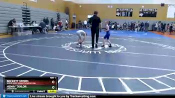 74 lbs Cons. Semi - Beckett Storm, White River Hornets Wrestling vs Henry Taylor, Snohomish