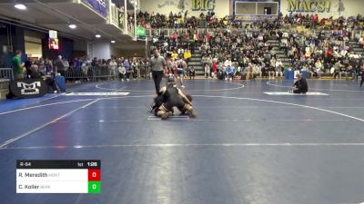 152 lbs R-64 - Ryan Meredith, Montoursville vs Coy Koller, Berks Catholic