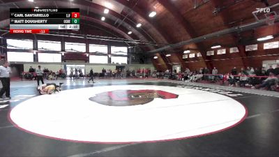 125 lbs Cons. Round 3 - Matt Dougherty, Oswego State vs Carl Santariello, St. John Fisher