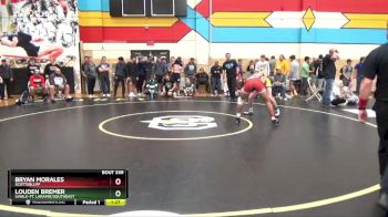 150 lbs Semifinal - Bryan Morales, Scottsbluff vs Louden Bremer, Lingle-Ft. Laramie/Southeast