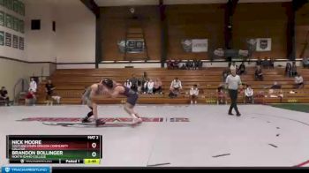 149 lbs Semifinal - Nick Moore, Southwestern Oregon Community College vs Brandon Bollinger, North Idaho College
