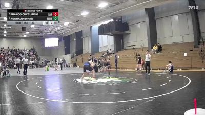 157 lbs Cons. Semi - Franco Cuccurelo, St. Andrews University vs AuShaud Evans, Reinhardt University