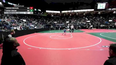 120 lbs Cons. Round 3 - Cotey Golub, Unattached vs Cecilia Michael, BKV1