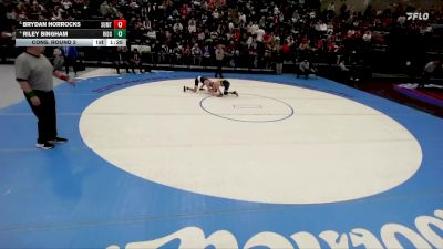 4A 106 lbs Cons. Round 2 - Brydan Horrocks, Summit Academy vs Riley Bingham, Ridgeline