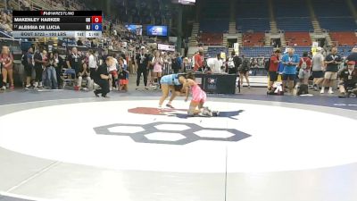 100 lbs Cons. Sub-rd Of 32 - Makenley Harker, Ohio vs Alessia De Lucia, New Jersey