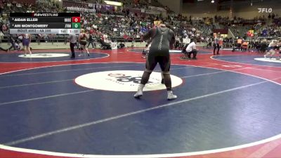 4A 285 lbs Quarterfinal - Aidan Eller, Gentry High School Conversion Charter vs Ari Montgomery, Joe T. Robinson High School