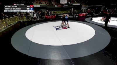 285 lbs Semis - Michael Roque, Selma High School Wrestling vs Nicholas Balbuena, Fremont Warriors Wrestling Club