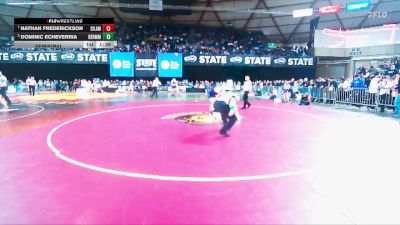 Boys 3A 285 lbs Semifinal - Dominic Echeverria, Hermiston vs Nathan Frederickson, Silas