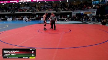 215 lbs Champ. Round 1 - Denali Schijvens, Juneau-Douglas HS vs Josiah James, Dimond