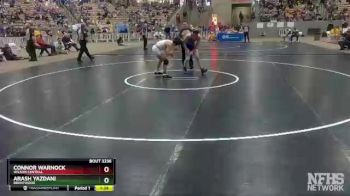 AA 138 lbs Semifinal - Connor Warnock, Wilson Central vs Arash Yazdani, Brentwood