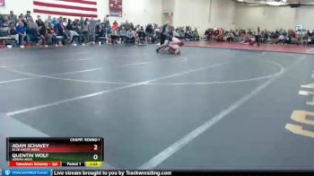 182 lbs Champ. Round 1 - Quentin Wolf, Adrian Area vs Adam Schavey, Blue Earth Area