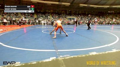 76 lbs Consi Of 16 #2 - Ryker Shafer, Big Game Wrestling Club vs Brody Myers, Young Guns